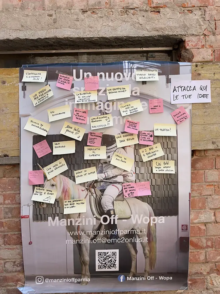 Raccogliamo idee pe ril futuro del Manzini Off