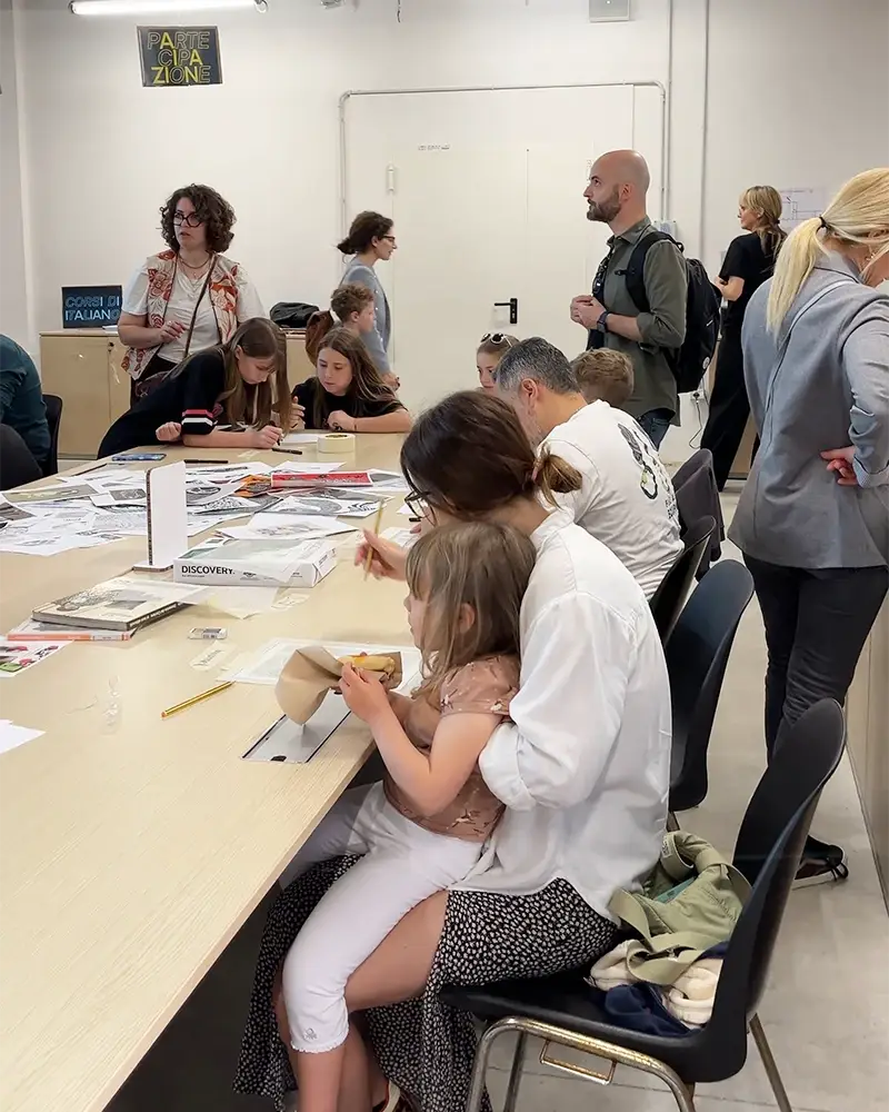 Laboratorio di grafica creativa al Manzini Off